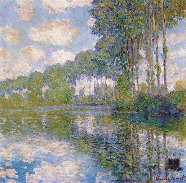 Claude Monet Pappeln on the Epte, Norge oil painting art